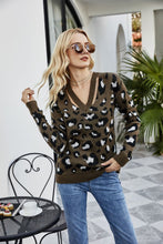 Load image into Gallery viewer, Leopard Print Warm Knit Sweater