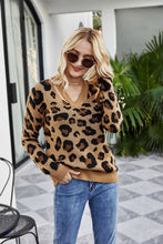 Load image into Gallery viewer, Leopard Print Warm Knit Sweater