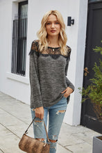 Load image into Gallery viewer, Lace Shoulder Summer Pullover