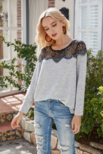 Load image into Gallery viewer, Lace Shoulder Summer Pullover