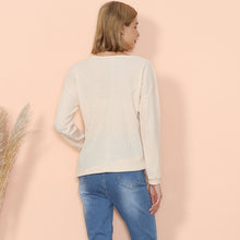 Load image into Gallery viewer, Drop Shoulder Textured Knit Sweater