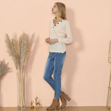 Load image into Gallery viewer, Drop Shoulder Textured Knit Sweater