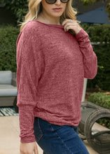 Load image into Gallery viewer, Heather Knit Boatneck Pullover
