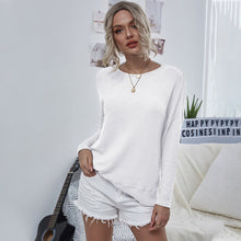 Load image into Gallery viewer, Twist Back Waffle Knit Sweater