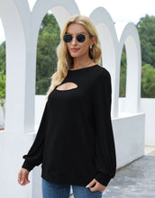 Load image into Gallery viewer, Cut Out Pullover Long Sleeve
