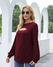 Load image into Gallery viewer, Cut Out Pullover Long Sleeve