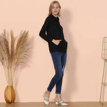 Load image into Gallery viewer, Waffle Knit Cowl Neck Pullover
