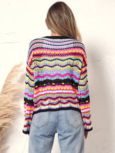 Load image into Gallery viewer, Cut Out Knitted Boho Sweater
