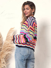 Load image into Gallery viewer, Cut Out Knitted Boho Sweater