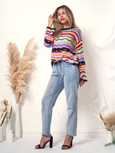 Load image into Gallery viewer, Cut Out Knitted Boho Sweater