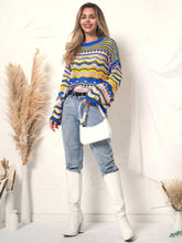Load image into Gallery viewer, Cut Out Knitted Boho Sweater