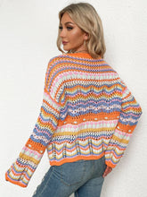 Load image into Gallery viewer, Cut Out Knitted Boho Sweater