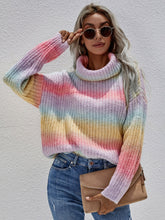 Load image into Gallery viewer, Tie Dye Cowl Neck Knit Sweater