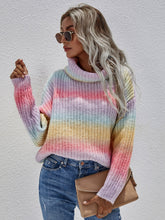 Load image into Gallery viewer, Tie Dye Cowl Neck Knit Sweater