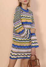 Load image into Gallery viewer, Vibrant Holiday Knit Sweater Dress