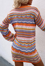 Load image into Gallery viewer, Vibrant Holiday Knit Sweater Dress