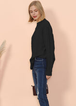 Load image into Gallery viewer, Cut Out Cable Knit Sweater