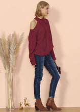 Load image into Gallery viewer, Cut Out Cable Knit Sweater