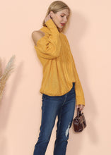 Load image into Gallery viewer, Cut Out Cable Knit Sweater