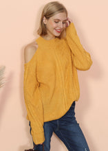 Load image into Gallery viewer, Cut Out Cable Knit Sweater