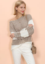 Load image into Gallery viewer, Color Block Striped Long Sweater