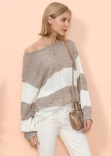 Load image into Gallery viewer, Color Block Striped Long Sweater