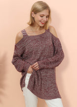 Load image into Gallery viewer, Cold Shoulder Oversized Sweater