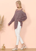 Load image into Gallery viewer, Cold Shoulder Oversized Sweater