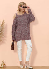 Load image into Gallery viewer, Cold Shoulder Oversized Sweater
