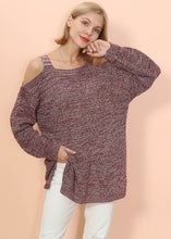 Load image into Gallery viewer, Cold Shoulder Oversized Sweater