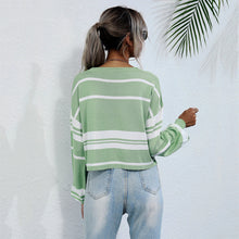 Load image into Gallery viewer, Bishop Sleeve Striped Sweater