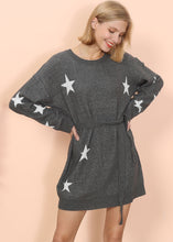 Load image into Gallery viewer, Star Pattern Sweater Dress