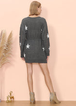 Load image into Gallery viewer, Star Pattern Sweater Dress