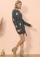 Load image into Gallery viewer, Star Pattern Sweater Dress