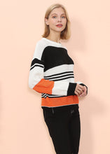 Load image into Gallery viewer, Drop Shoulder Striped Knit Sweater