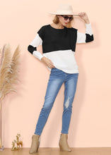 Load image into Gallery viewer, Color Block Net Detail Sweater