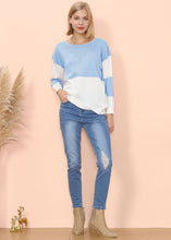 Load image into Gallery viewer, Color Block Net Detail Sweater
