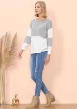 Load image into Gallery viewer, Color Block Net Detail Sweater