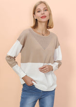 Load image into Gallery viewer, Color Block Net Detail Sweater