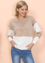 Load image into Gallery viewer, Color Block Net Detail Sweater