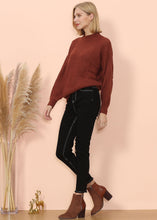 Load image into Gallery viewer, Mock Neck Waffle Knit Sweater