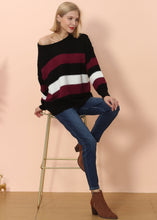 Load image into Gallery viewer, Textured Knit Striped Sweater