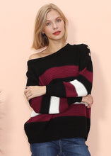 Load image into Gallery viewer, Textured Knit Striped Sweater