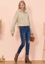 Load image into Gallery viewer, Fluffy Zip Up Sweater