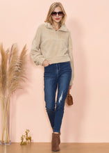 Load image into Gallery viewer, Fluffy Zip Up Sweater