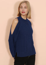 Load image into Gallery viewer, Cold Shoulder Cable Knit Sweater