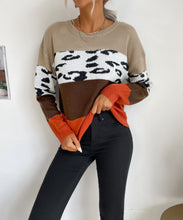 Load image into Gallery viewer, Color Block Fall Sweater