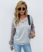 Load image into Gallery viewer, V Neck Criss Cross Sweater