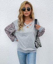 Load image into Gallery viewer, V Neck Criss Cross Sweater