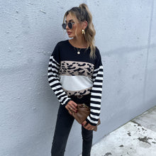 Load image into Gallery viewer, Color Block Mixed Prints Sweater